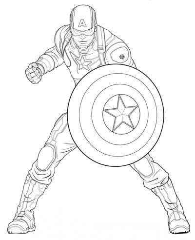 Captain America Fighting fargeleggingsside