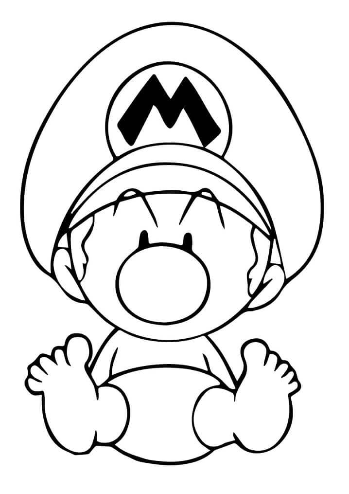 Baby Mario fargeleggingsside