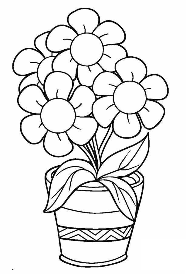 Blomster Av Vase fargelegging