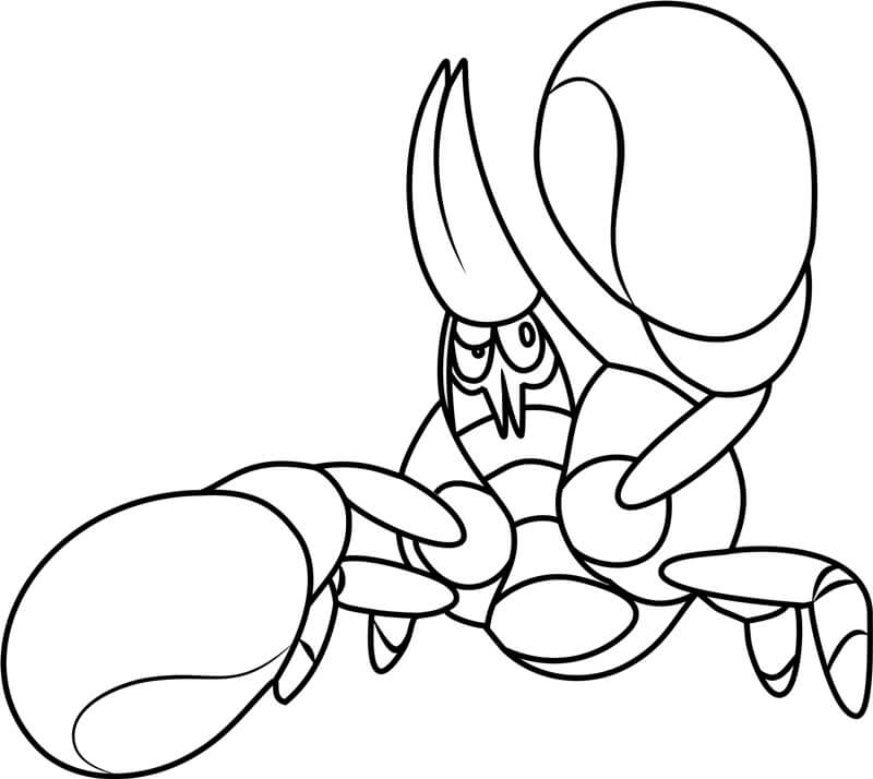 Crabrawler Pokemon fargeleggingsside