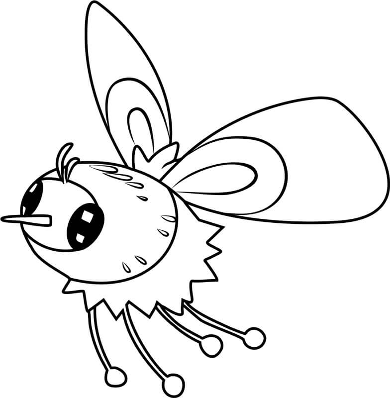 Cutiefly Som Flyr fargeleggingsside