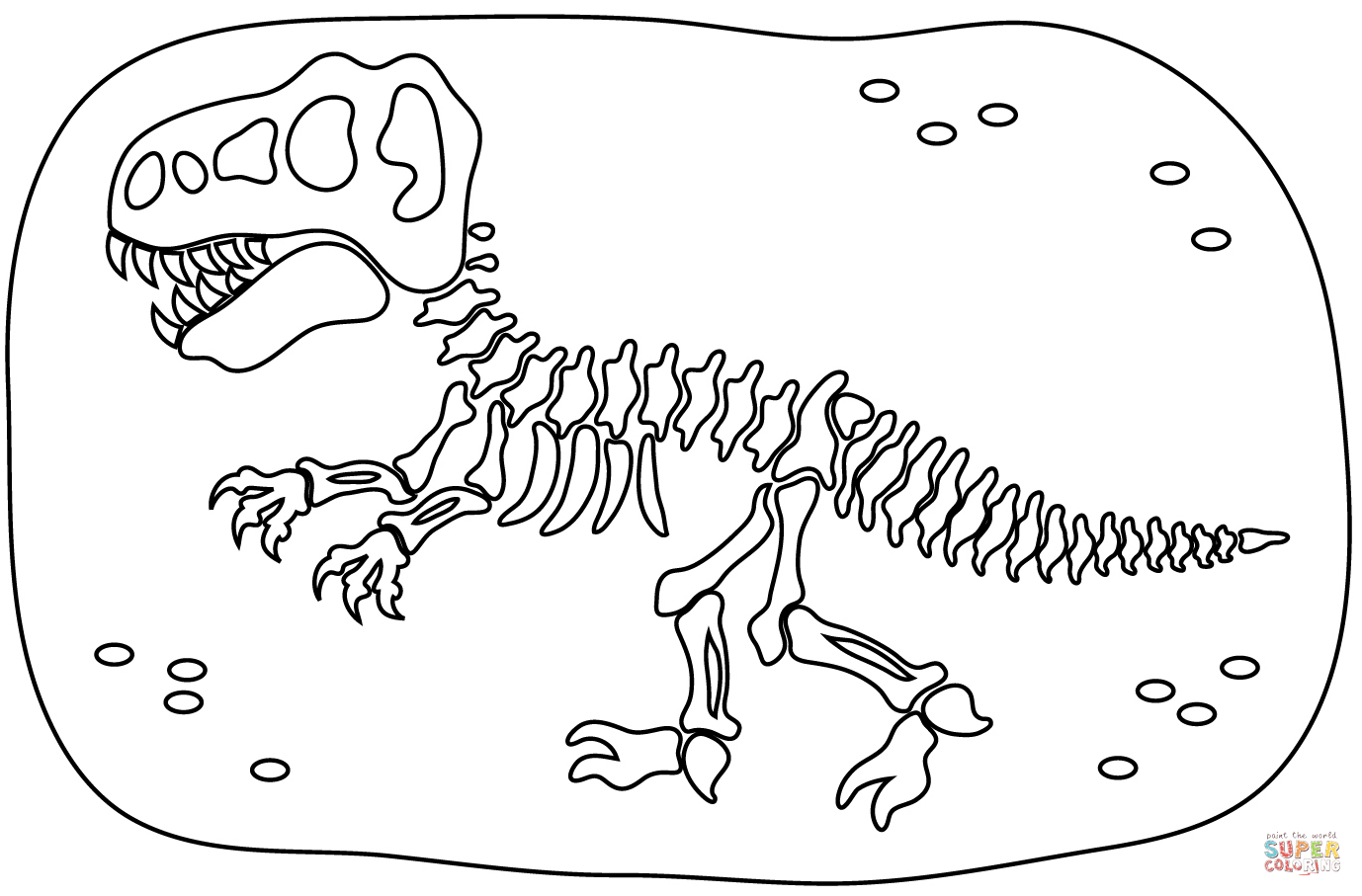 Dinosaur Fosil fargelegging