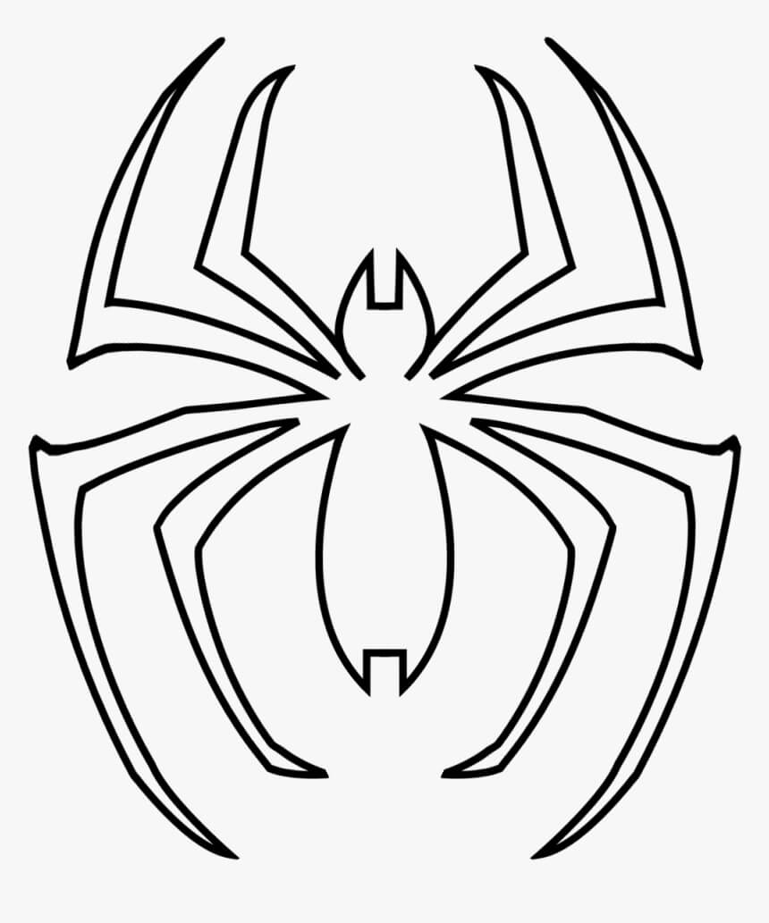 Edderkoppmann Logoen fargelegging