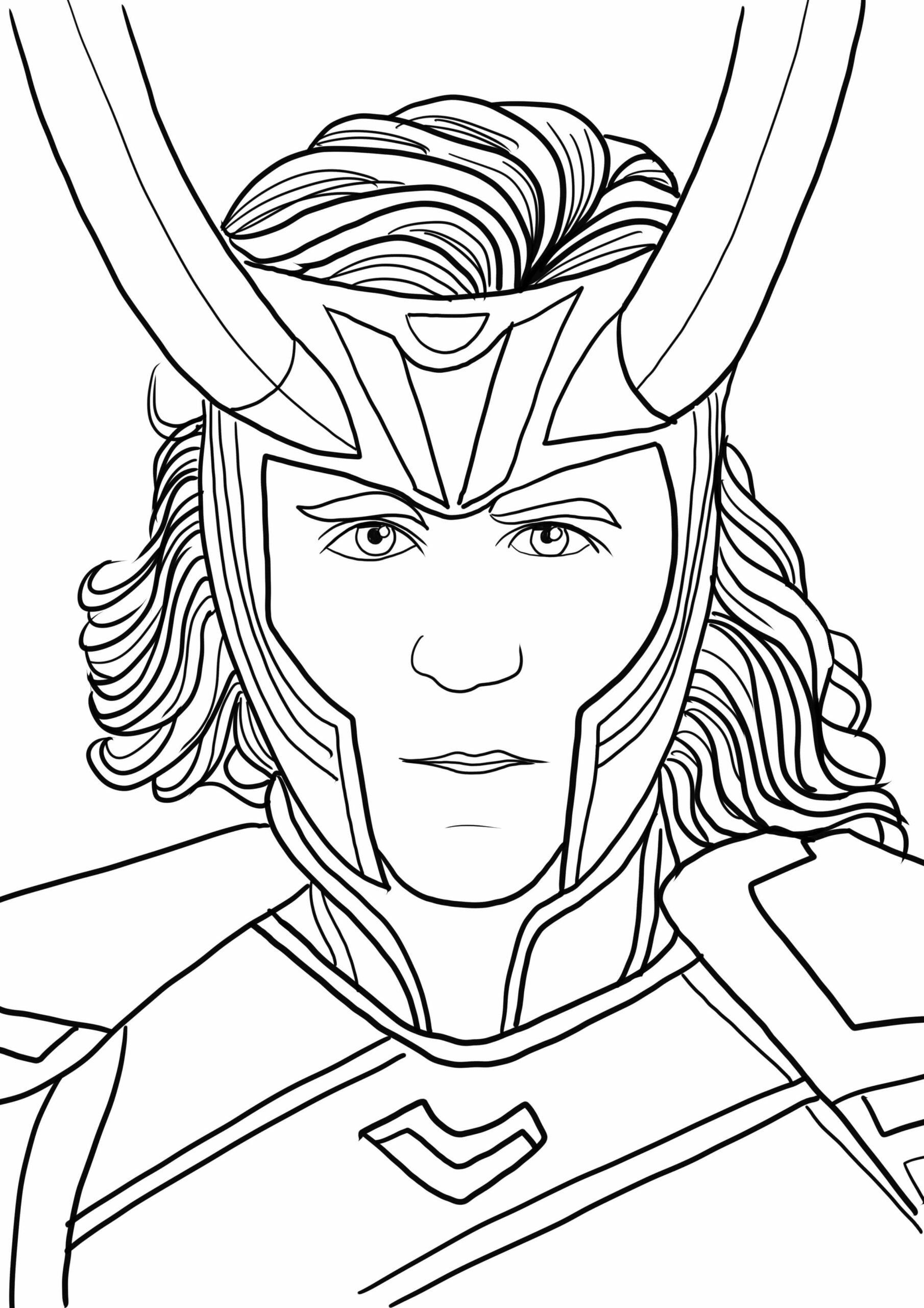 Enestående Loki-Ansikt fargelegging
