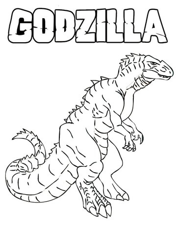Enorme Godzilla fargelegging