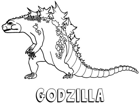 Fantastisk Godzilla fargelegging