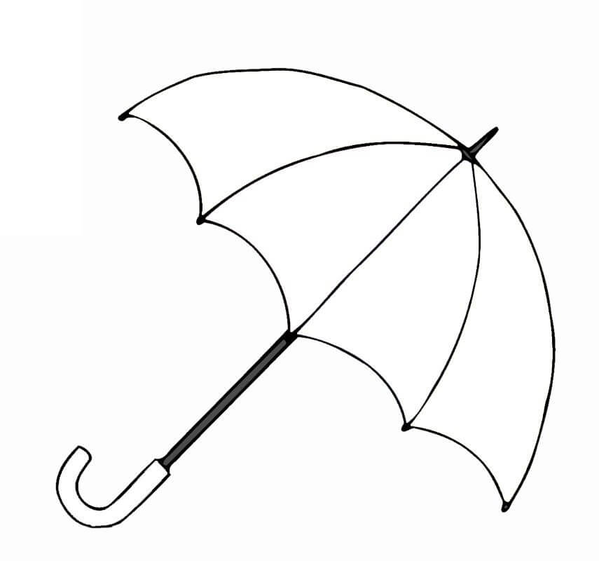Fin Paraply fargeleggingsside