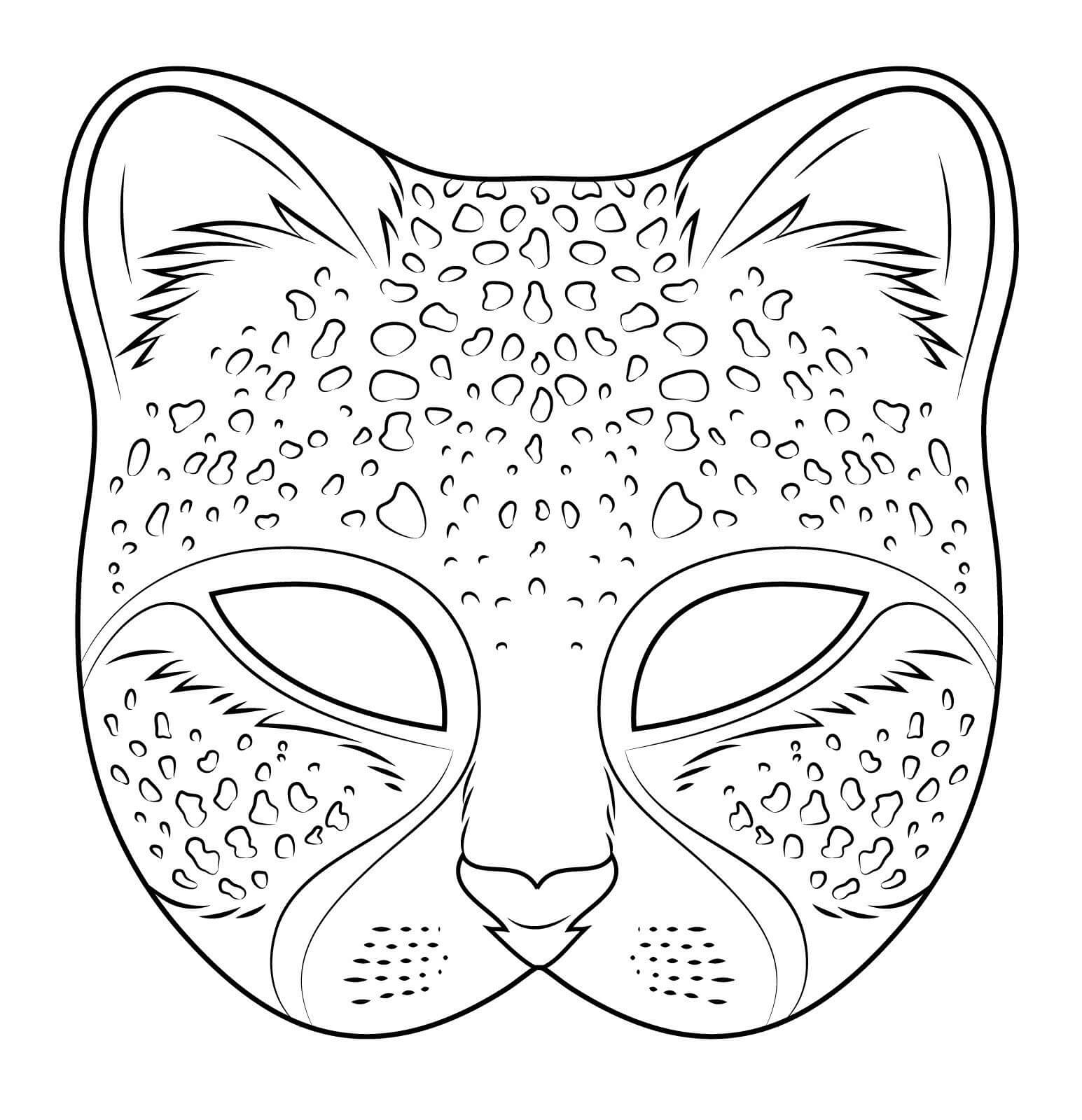 Gepard Maske fargelegging