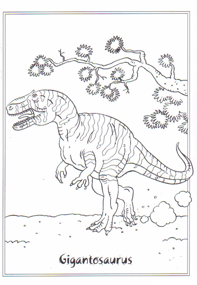 Gigantosaurus fargelegging