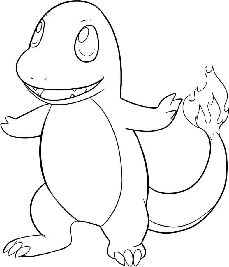 Glad Charmander fargelegging