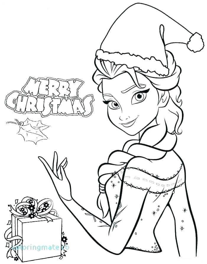 God Jul Med Elsa fargelegging