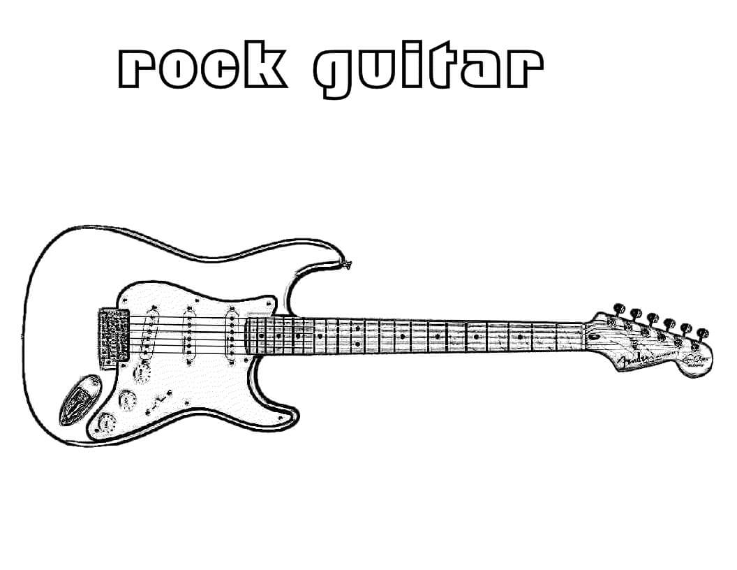 Grunnleggende Rockgitar fargelegging