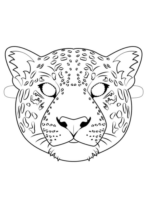 Jaguar Maske fargelegging