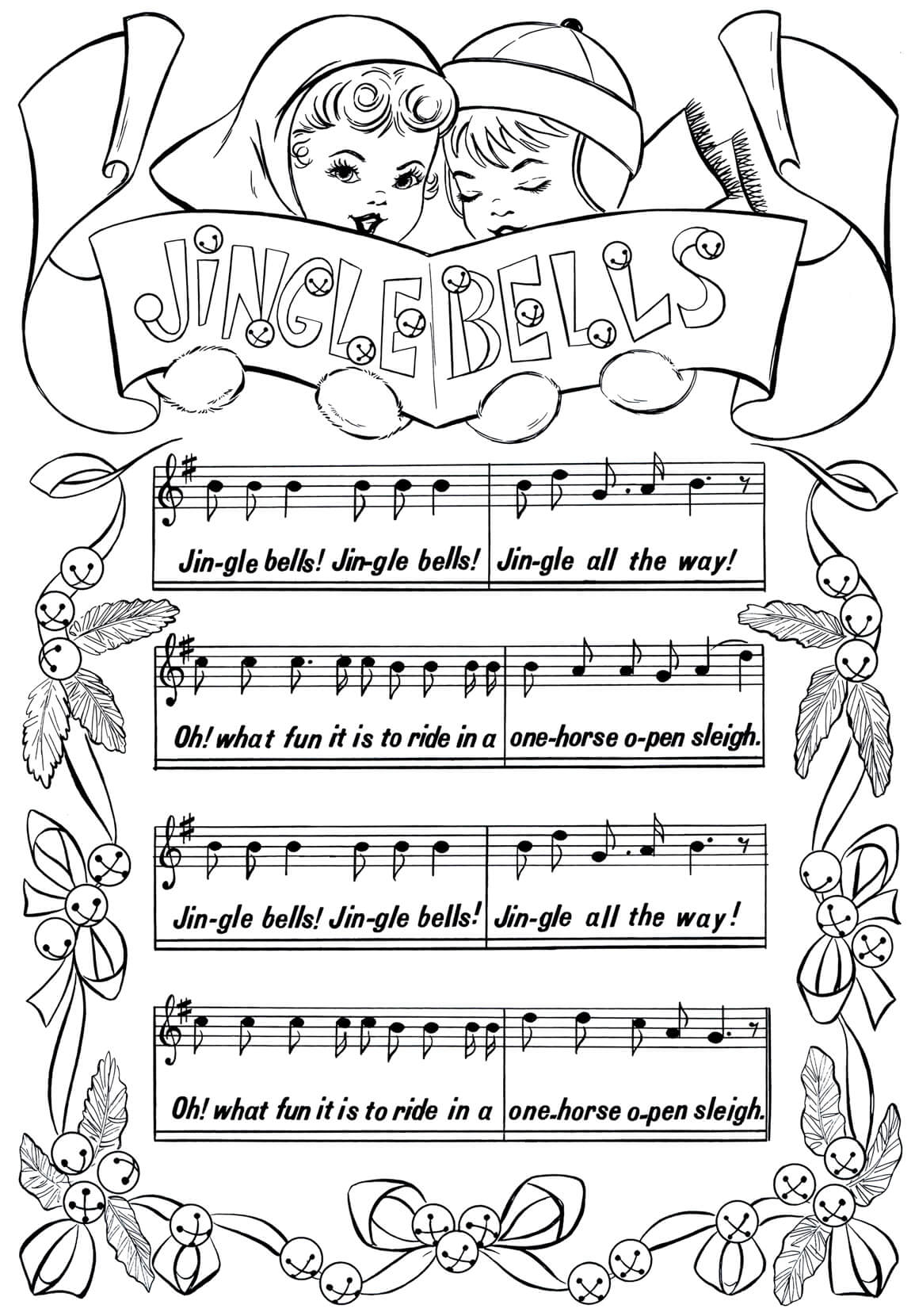 Jingle Bells-Sang fargelegging