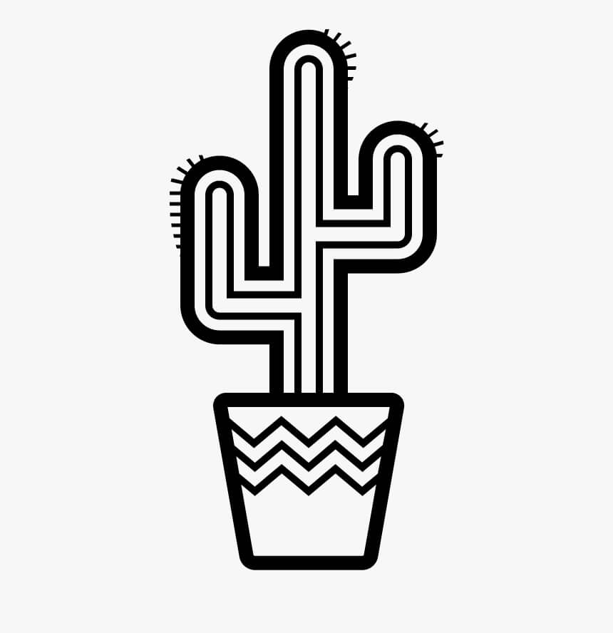 Kaktus-Emoji fargelegging