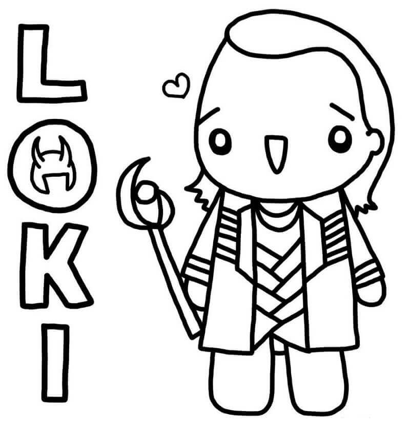 Kawaii Loki fargelegging