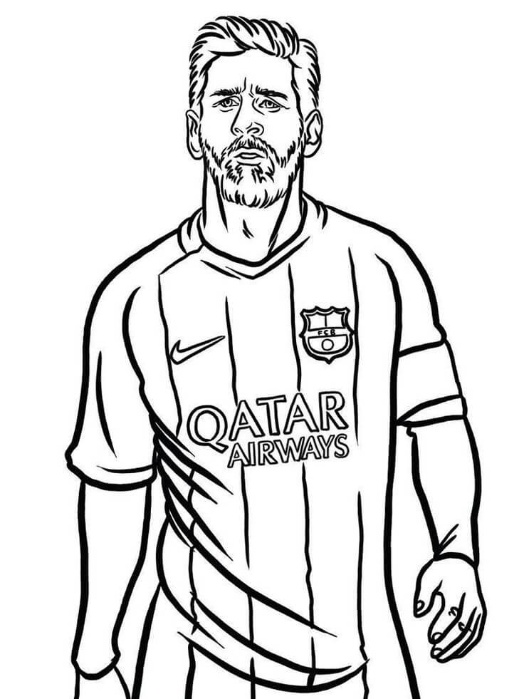 Lionel Messi 3 fargelegging