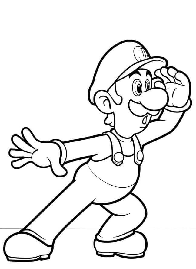 Mario Bros. Luigi fargelegging