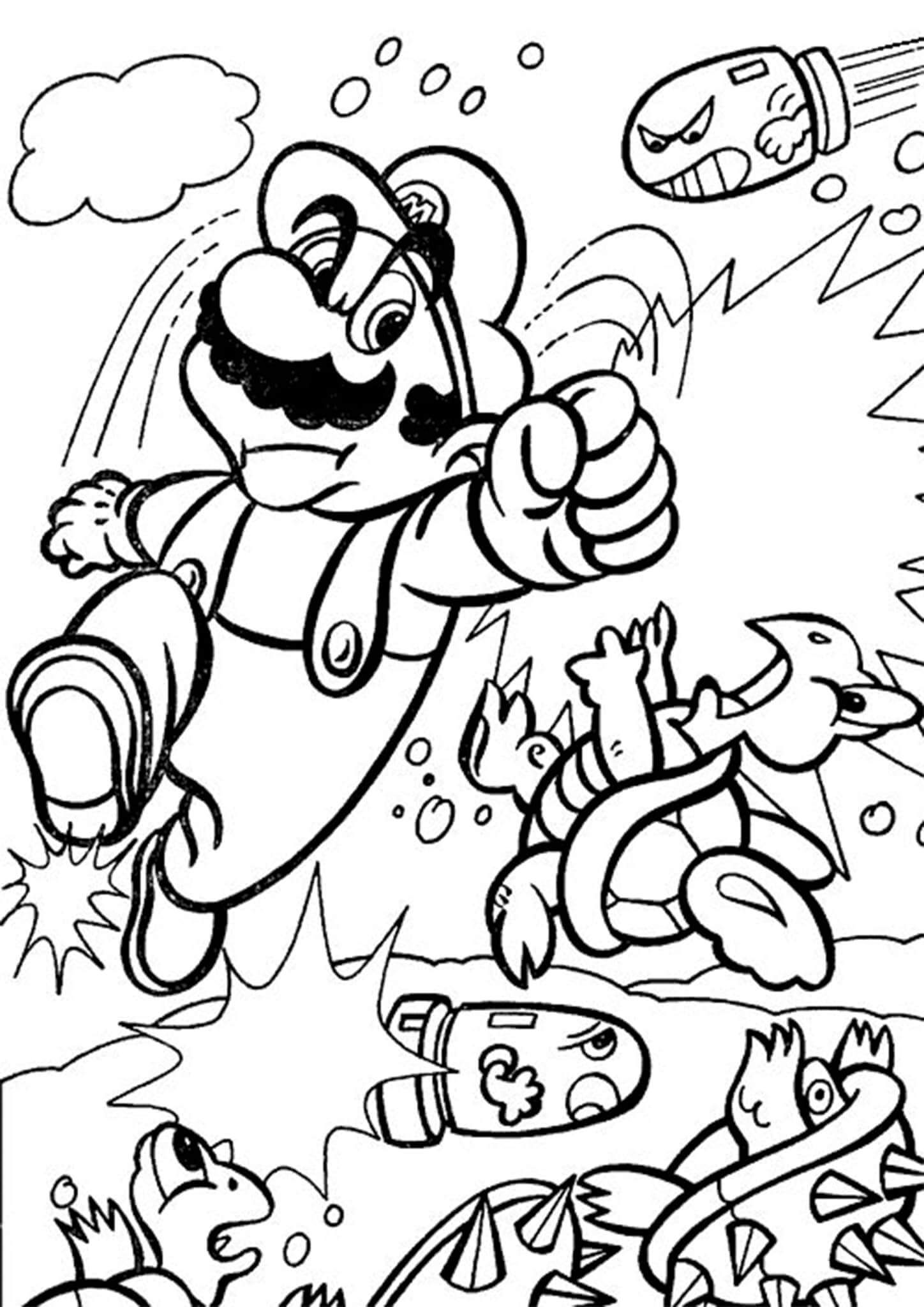 Mario Punch fargelegging