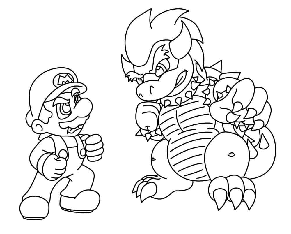 Mario vs. Bowser fargeleggingsside