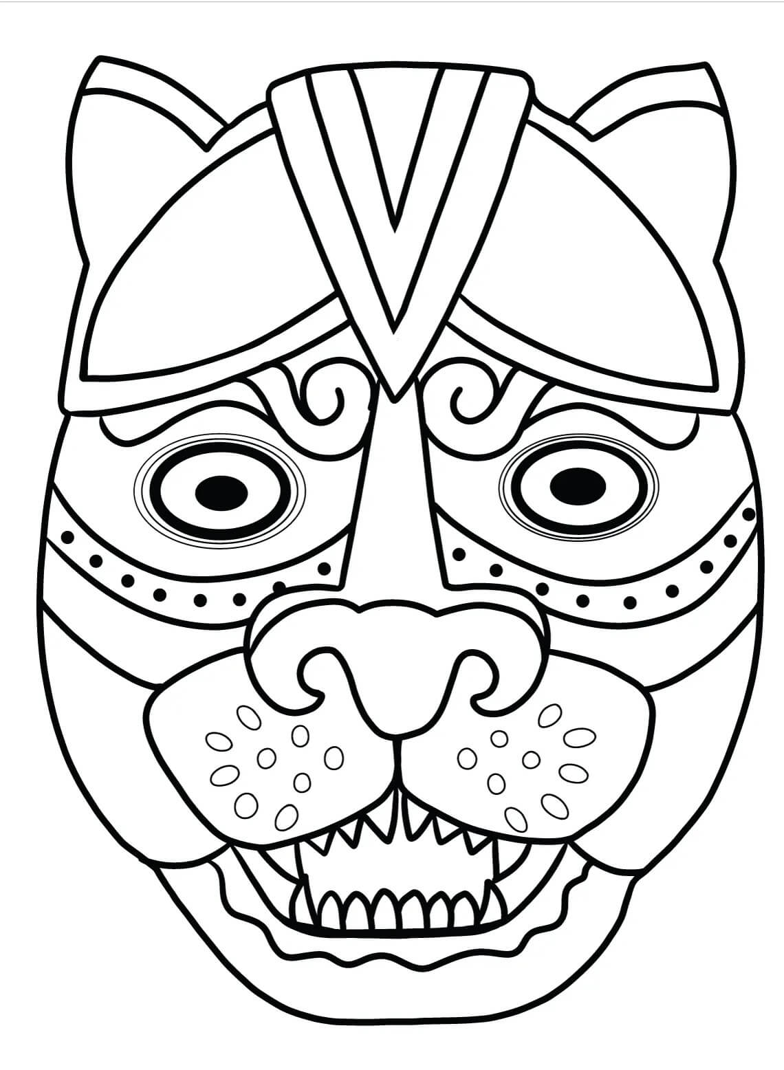 Maya Maske fargelegging