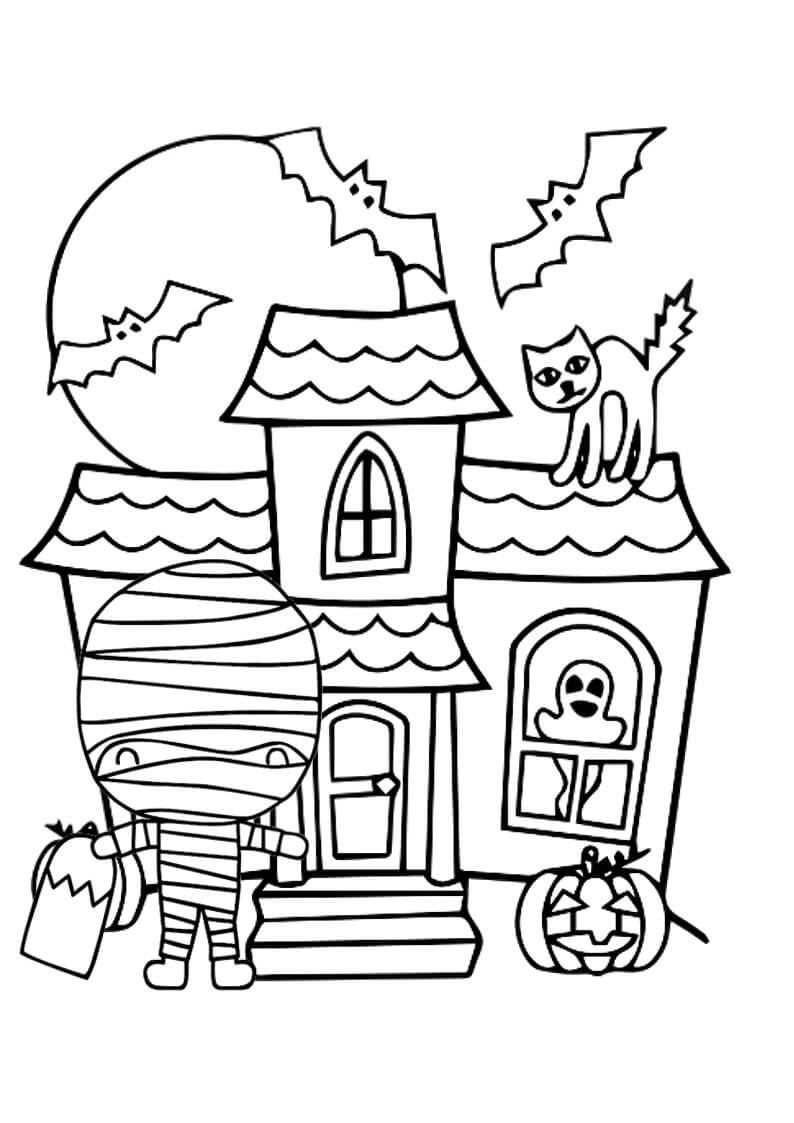 Mummy House I Halloween fargeleggingsside