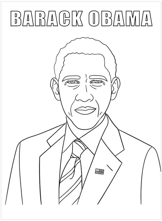 Obama ansikt fargelegging