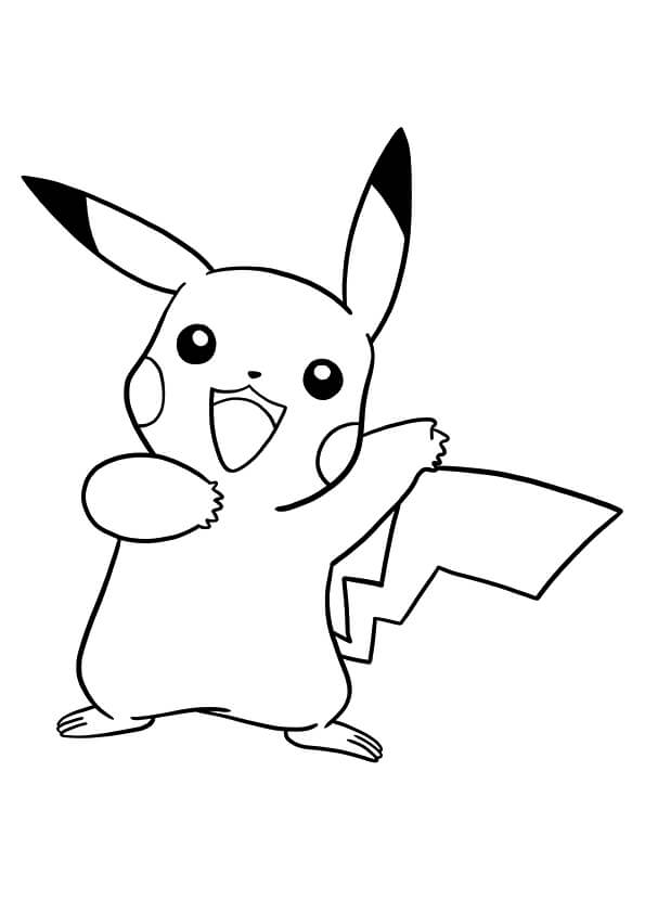 Pikachu is Shooking Hands fargeleggingsside