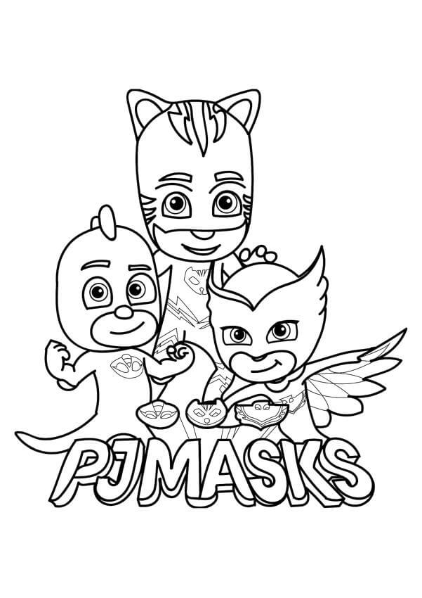 PJ Mask-Teamet fargelegging