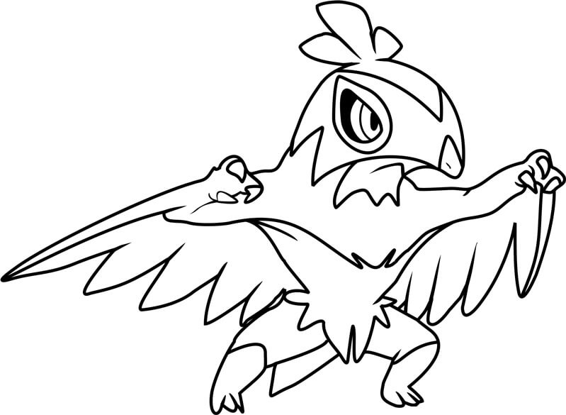 Desenhos para colorir Pokemon - Flapple - Desenhos Pokemon