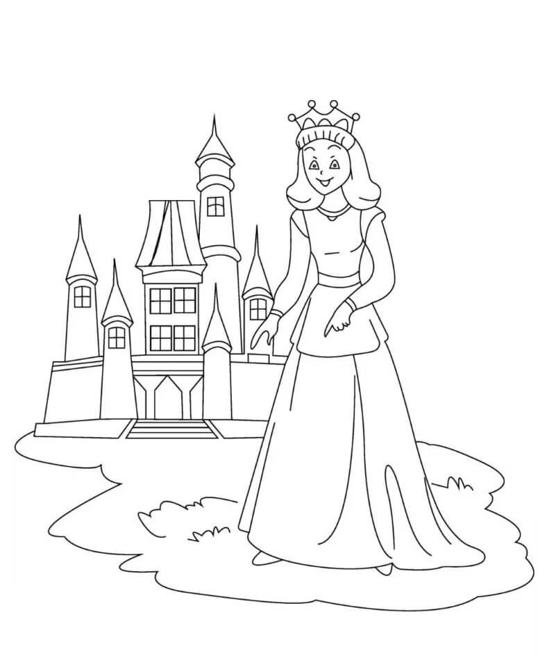 Prinsesse Utenfor Slottet fargelegging
