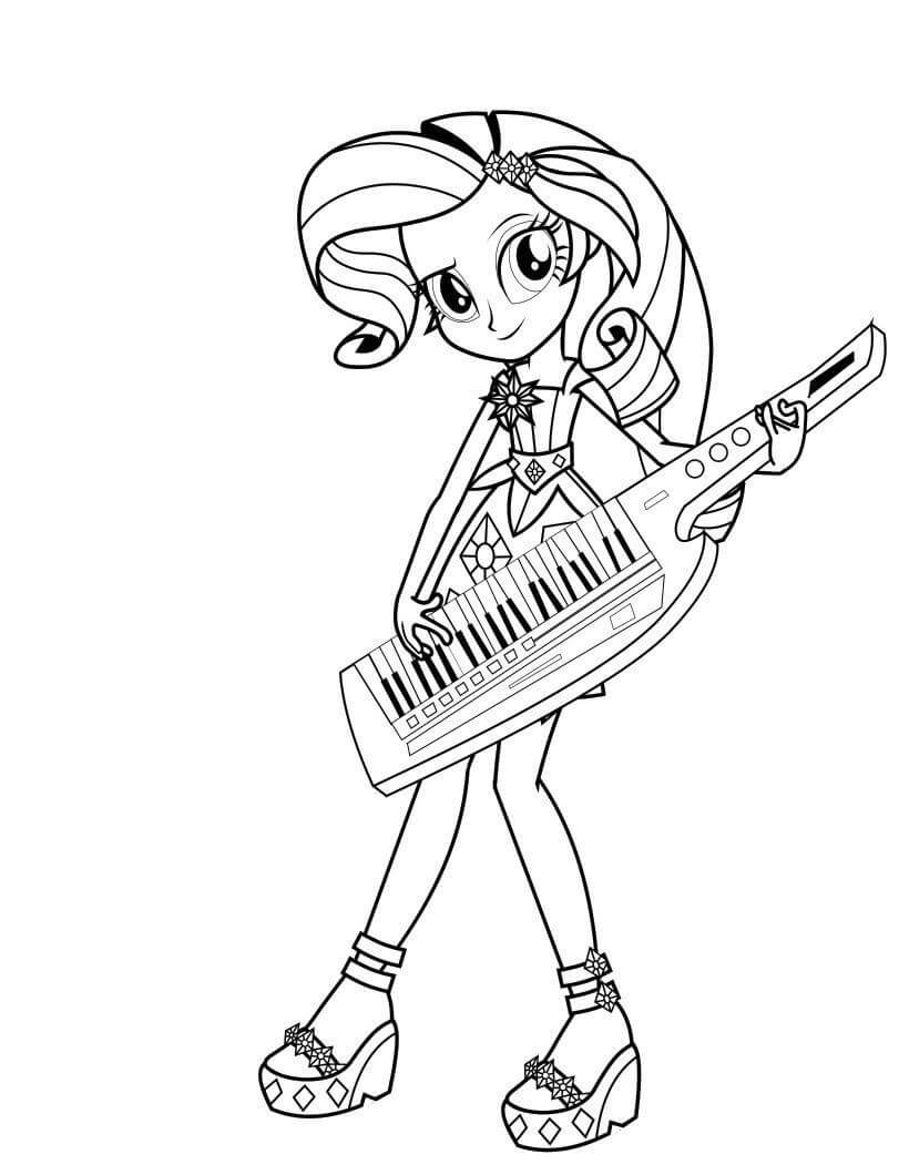 Rarity Spiller Piano fargeleggingsside