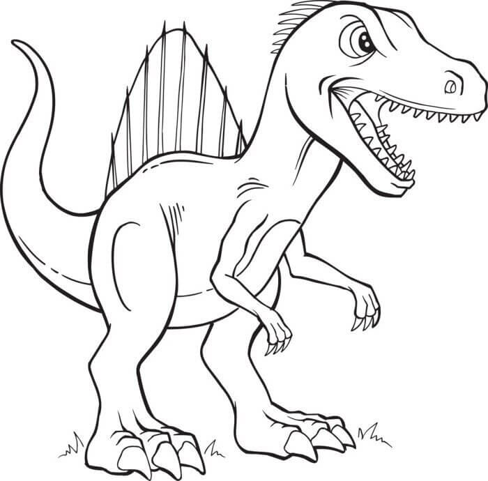 Spinosaurus Dinosaur fargelegging