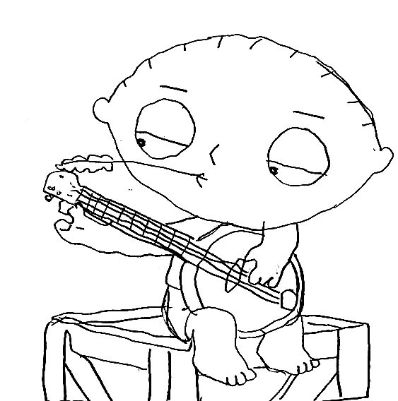 Stewie Spiller Gitar fargeleggingsside