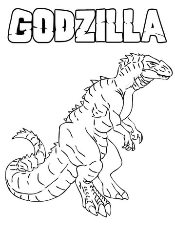 Stor Godzilla fargelegging