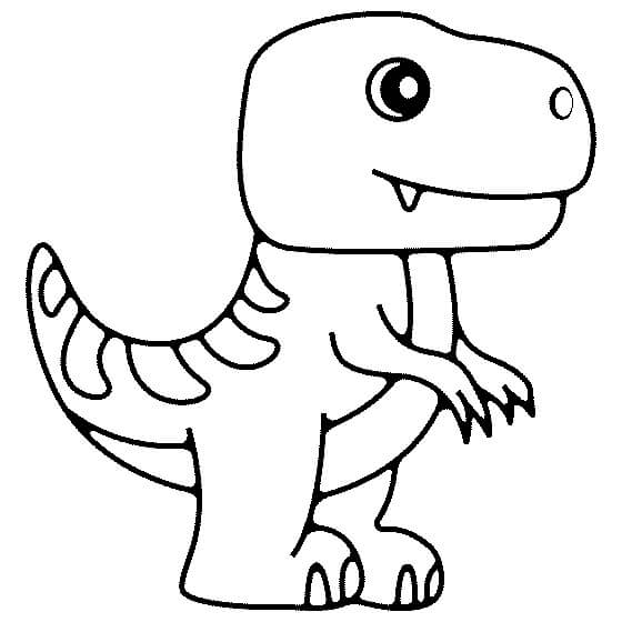 Tegning Dinosaur fargelegging