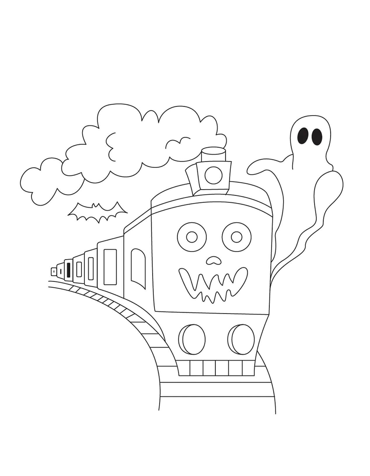Tren I Halloween fargeleggingsside