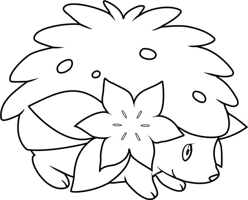 Vakre Pokémon Shaymin fargeleggingsside