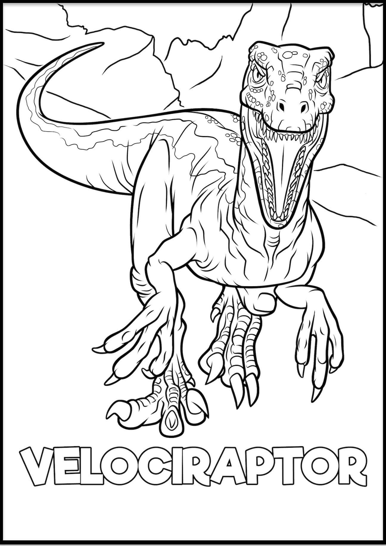 Velociraptor fargelegging