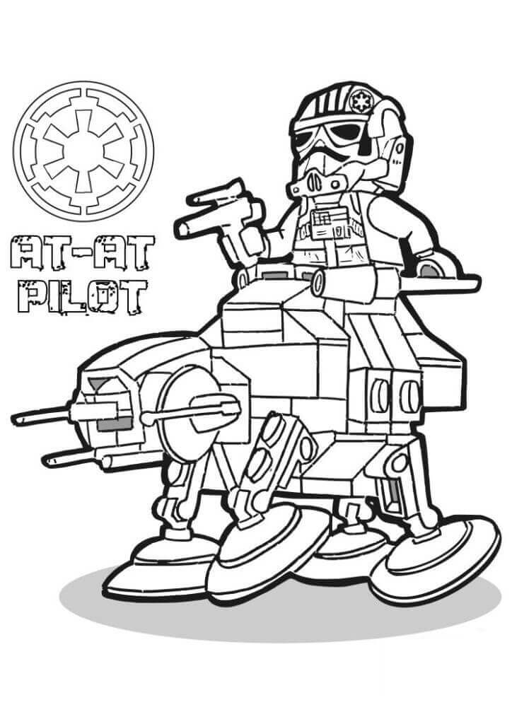 AT-AT Pilot Lego Star Wars fargelegging