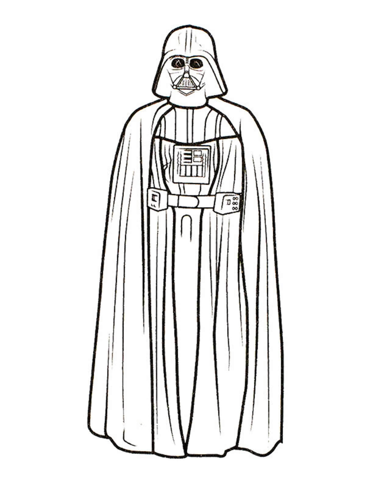 Darth Vader står fargeleggingsside