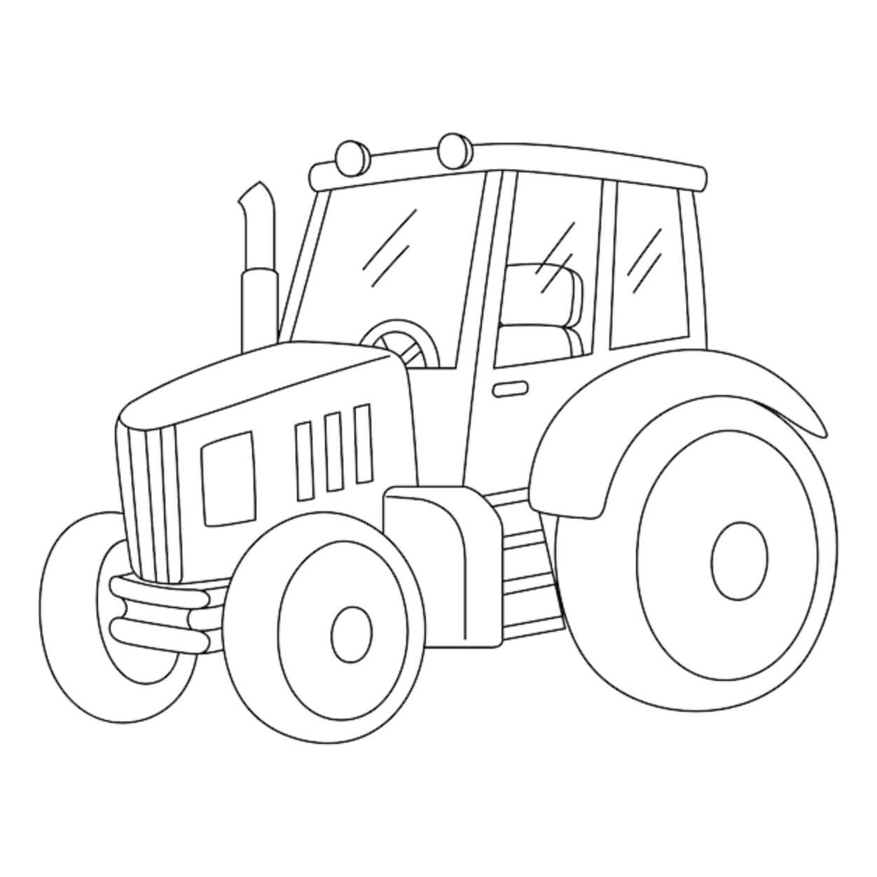 Flott Traktor fargelegging