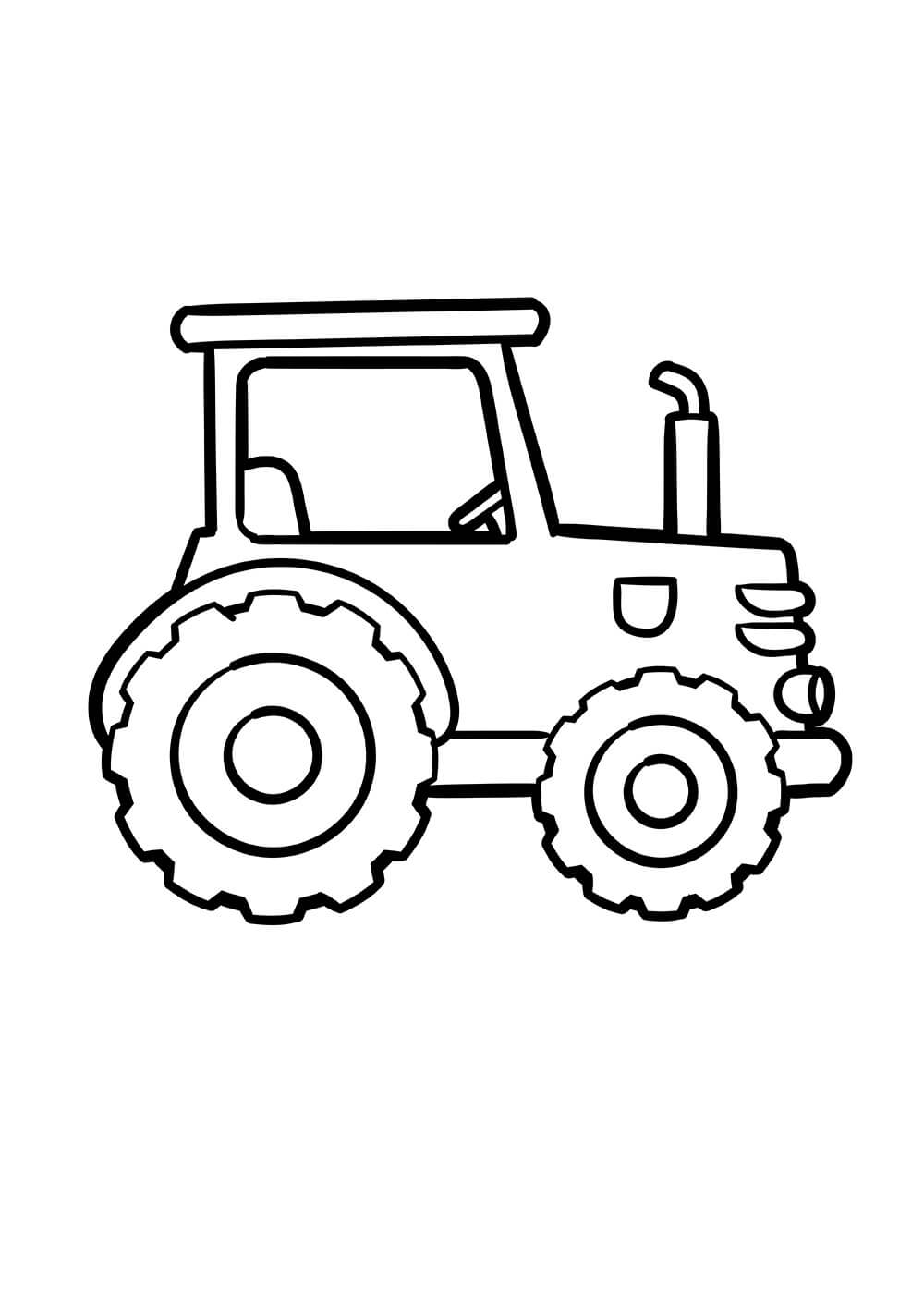 Lett Traktor fargelegging