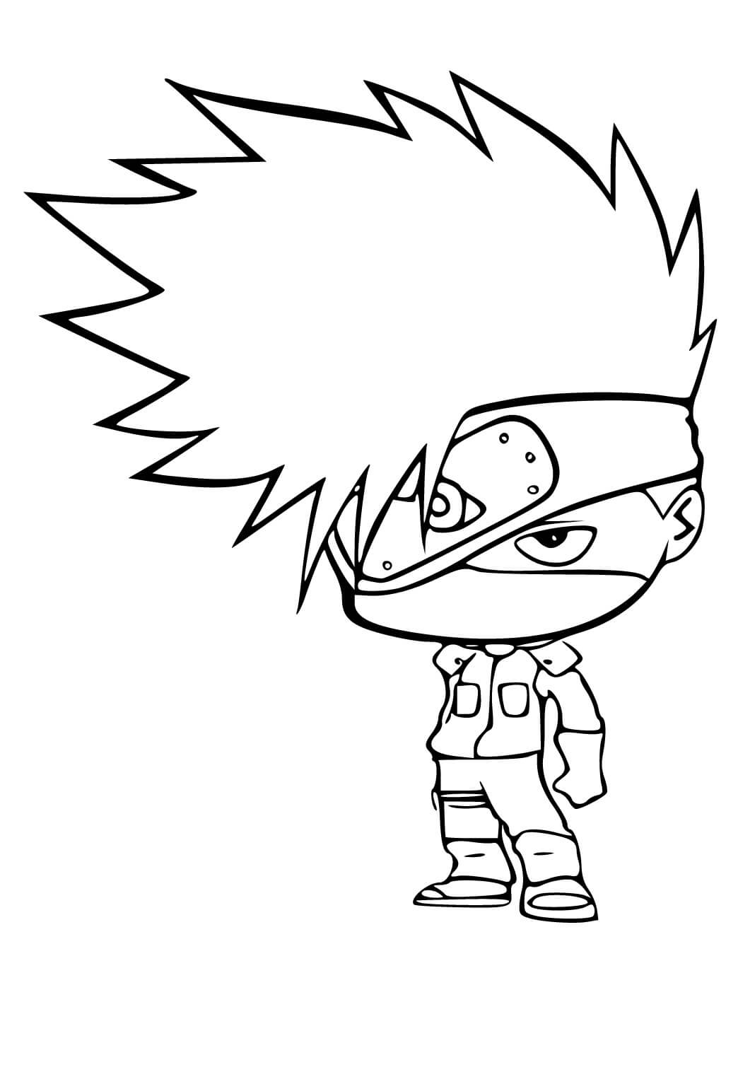 Morsom Chibi Kakashi fargeleggingsside