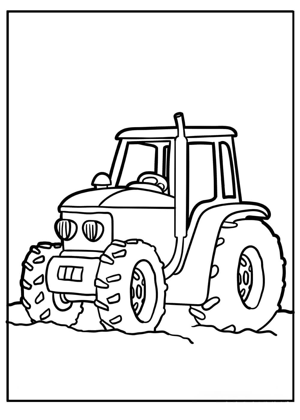 Normal Traktor fargeleggingsside