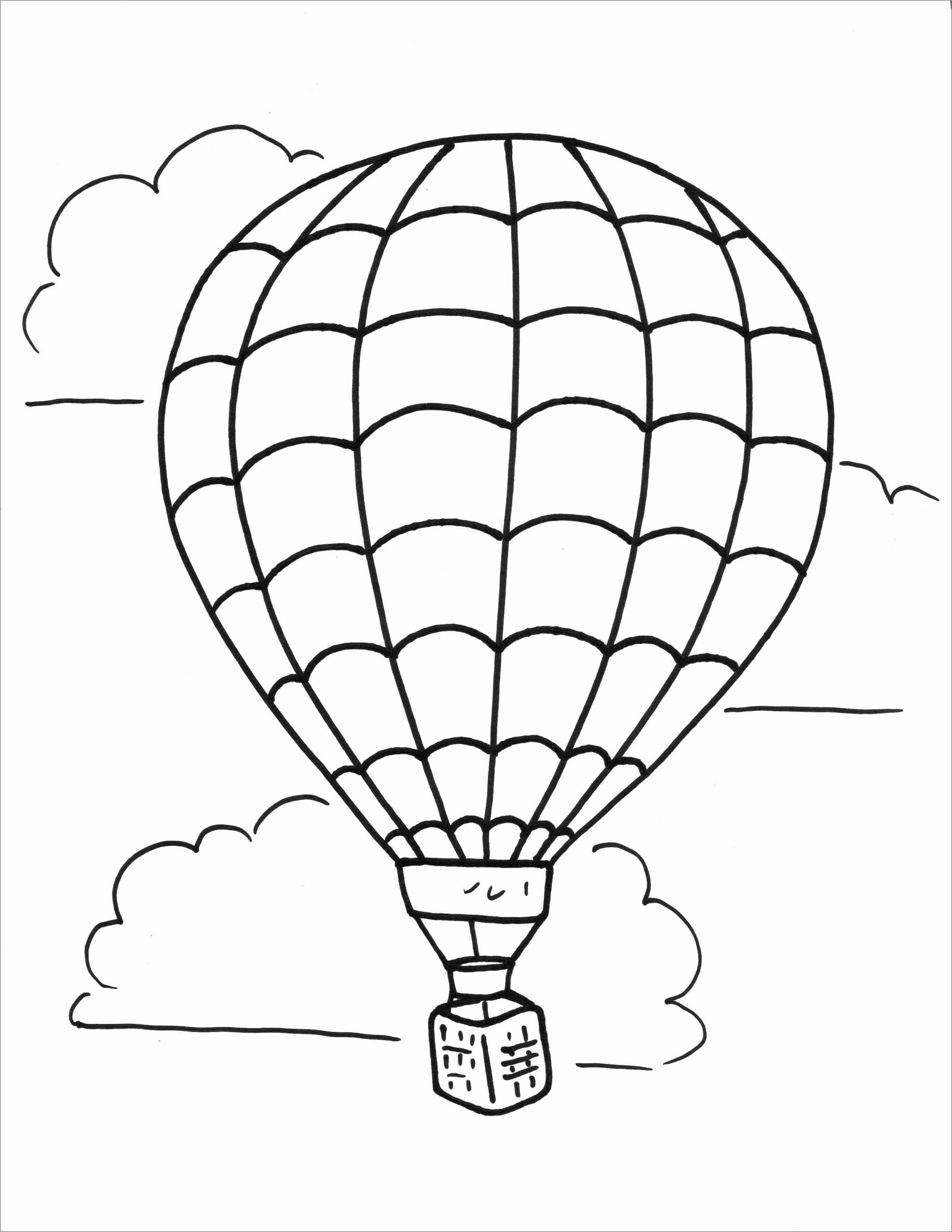Normal Varmluftsballong fargeleggingsside