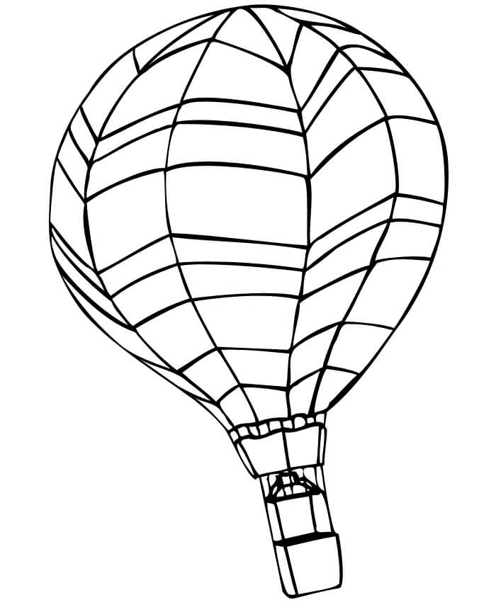 Perfekt Varmluftsballong fargeleggingsside