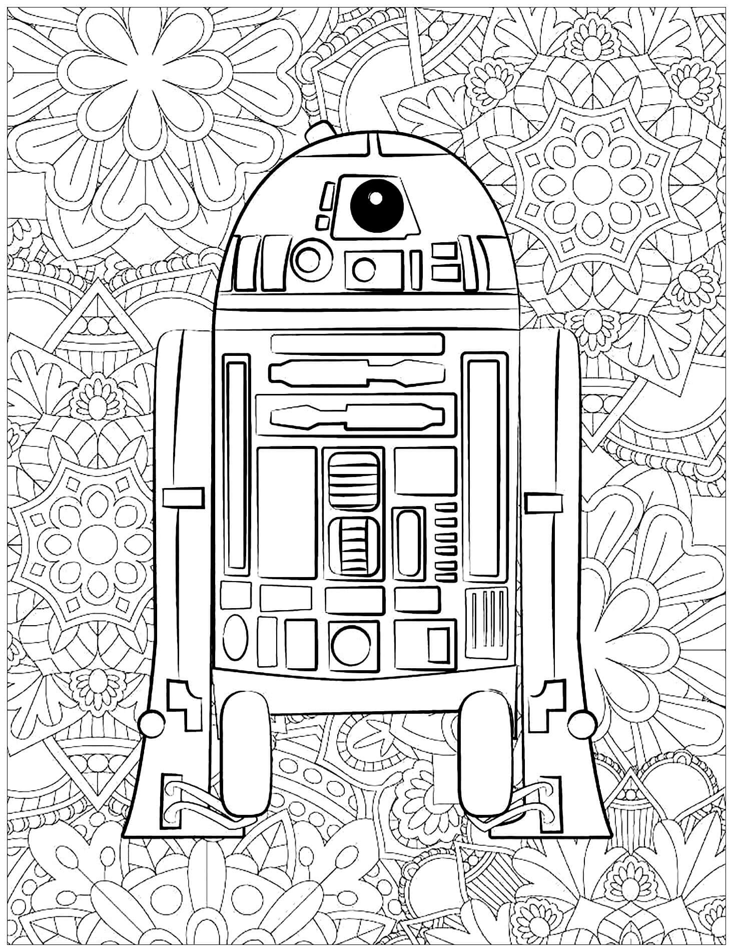 R2-D2 er for voksne fargeleggingsside
