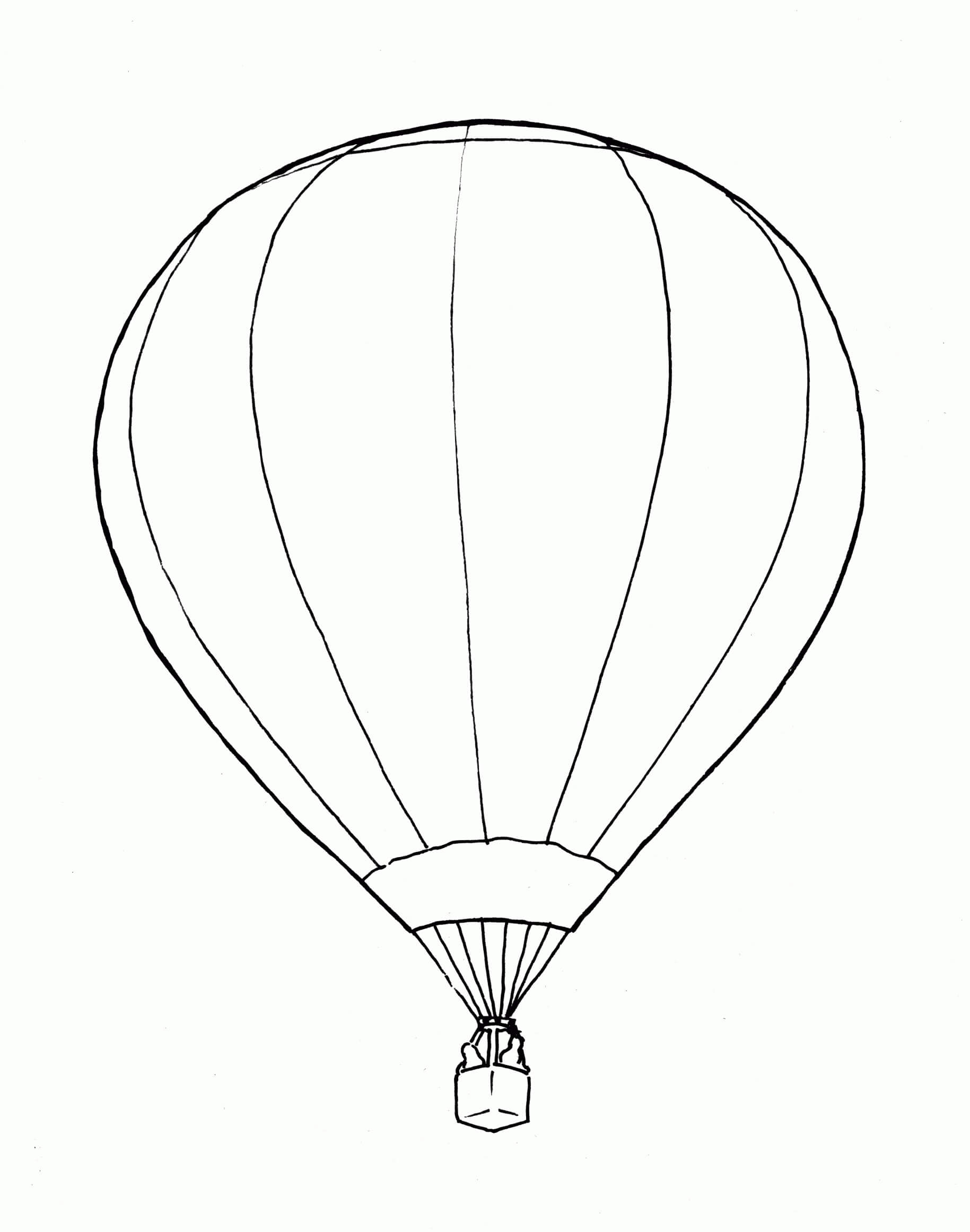 Søt Varmluftsballong fargeleggingsside