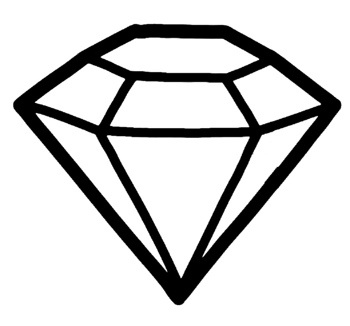 Tegning Diamant fargelegging